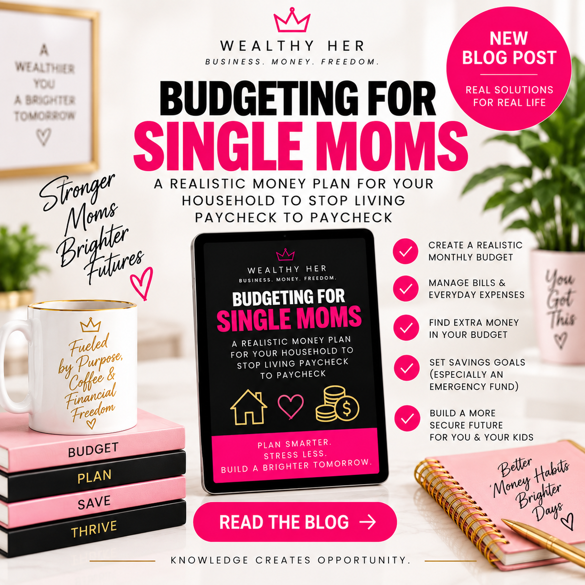 Budgeting for Single Moms: A Realistic Money Plan for Your Household: How to Stop Living Paycheck to Paycheck and Start Saving Money