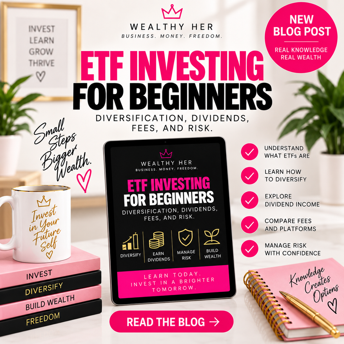 ETF Investing for Beginners: Diversification, Dividends, Fees, and Risk